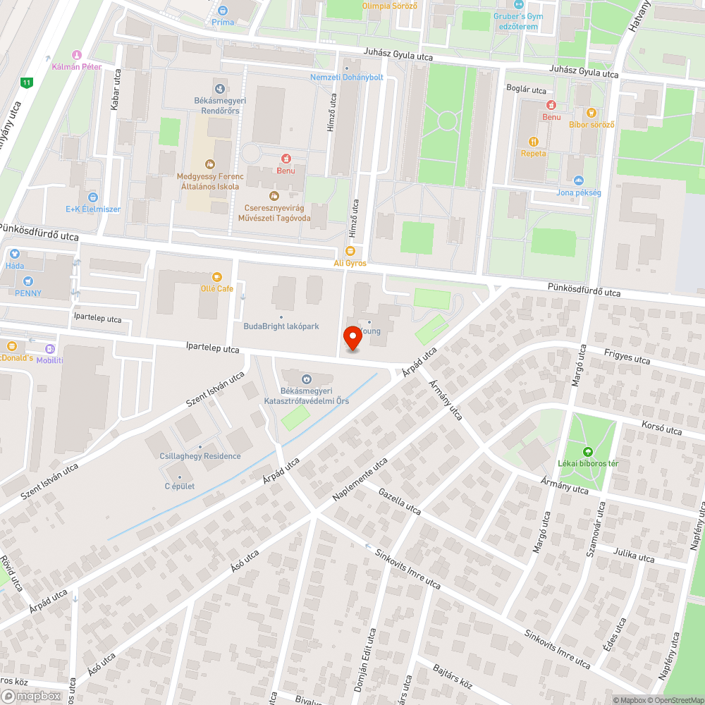 Palack a lámpán bejelentés helye