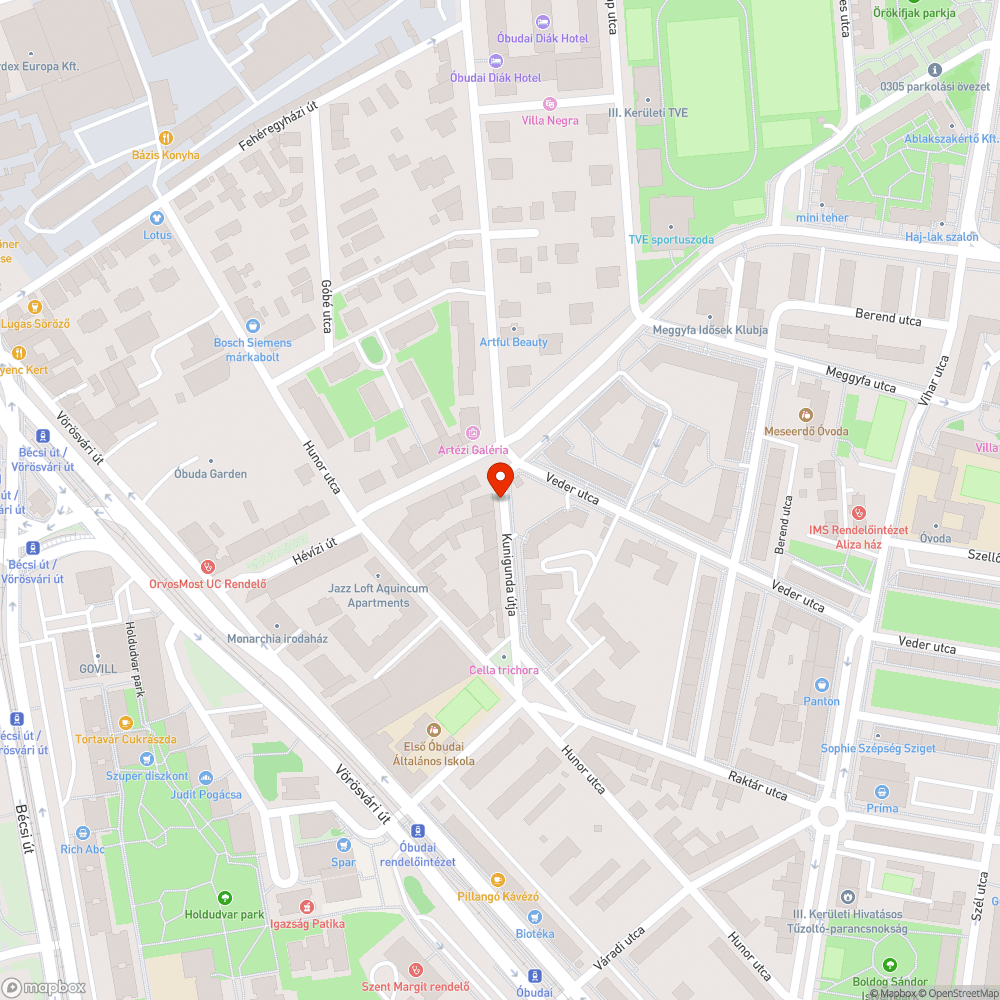 Kátyú bejelentés helye