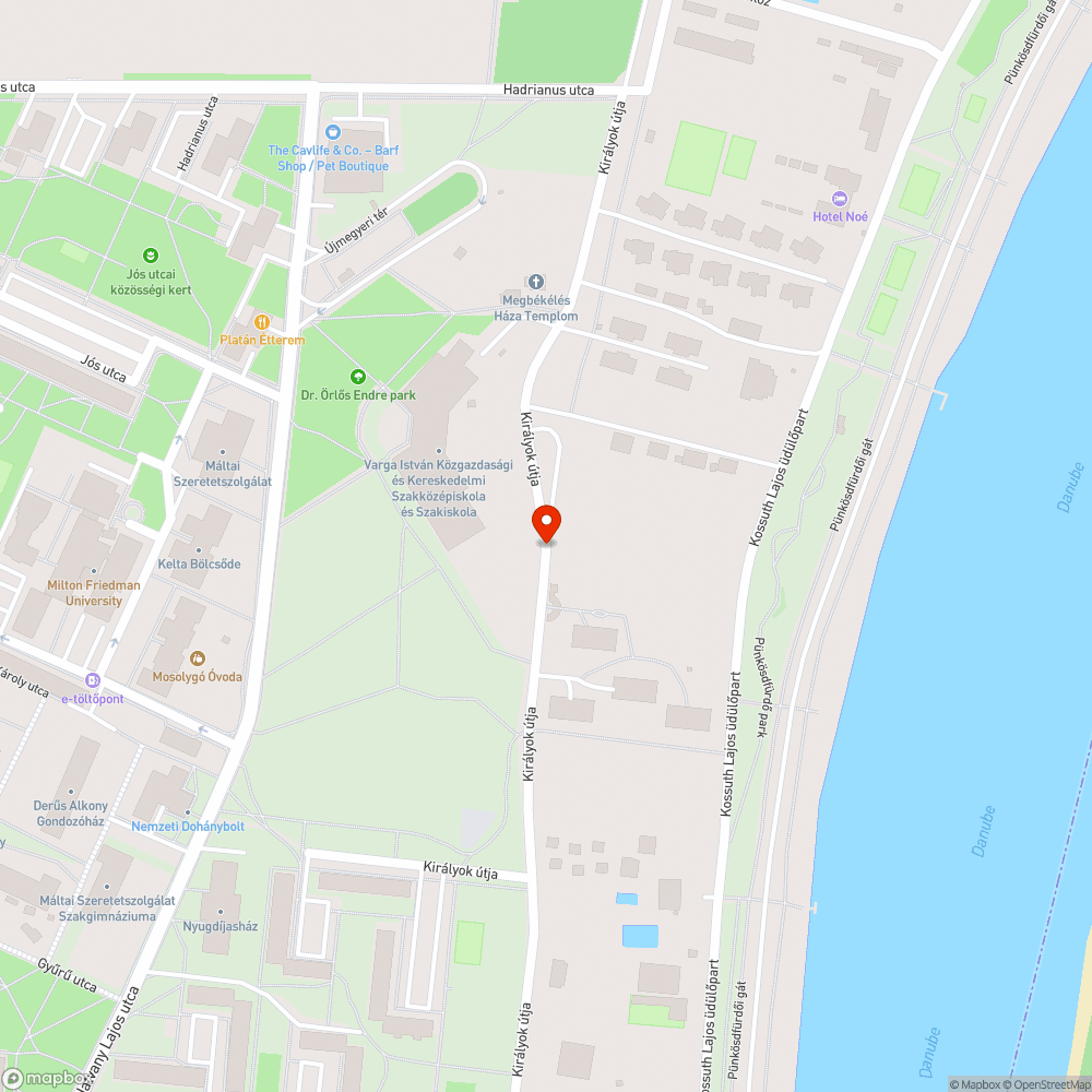 Kátyù bejelentés helye