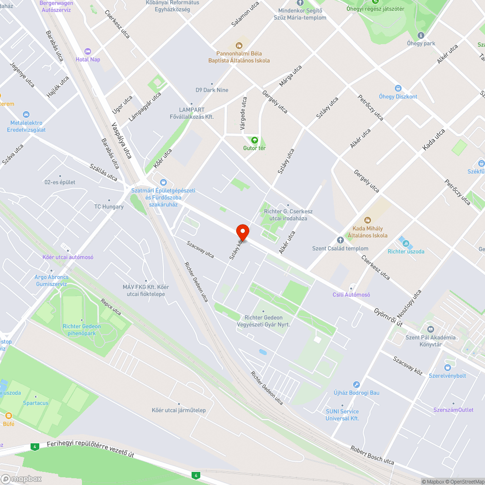 Átkelés jelző bejelentés helye