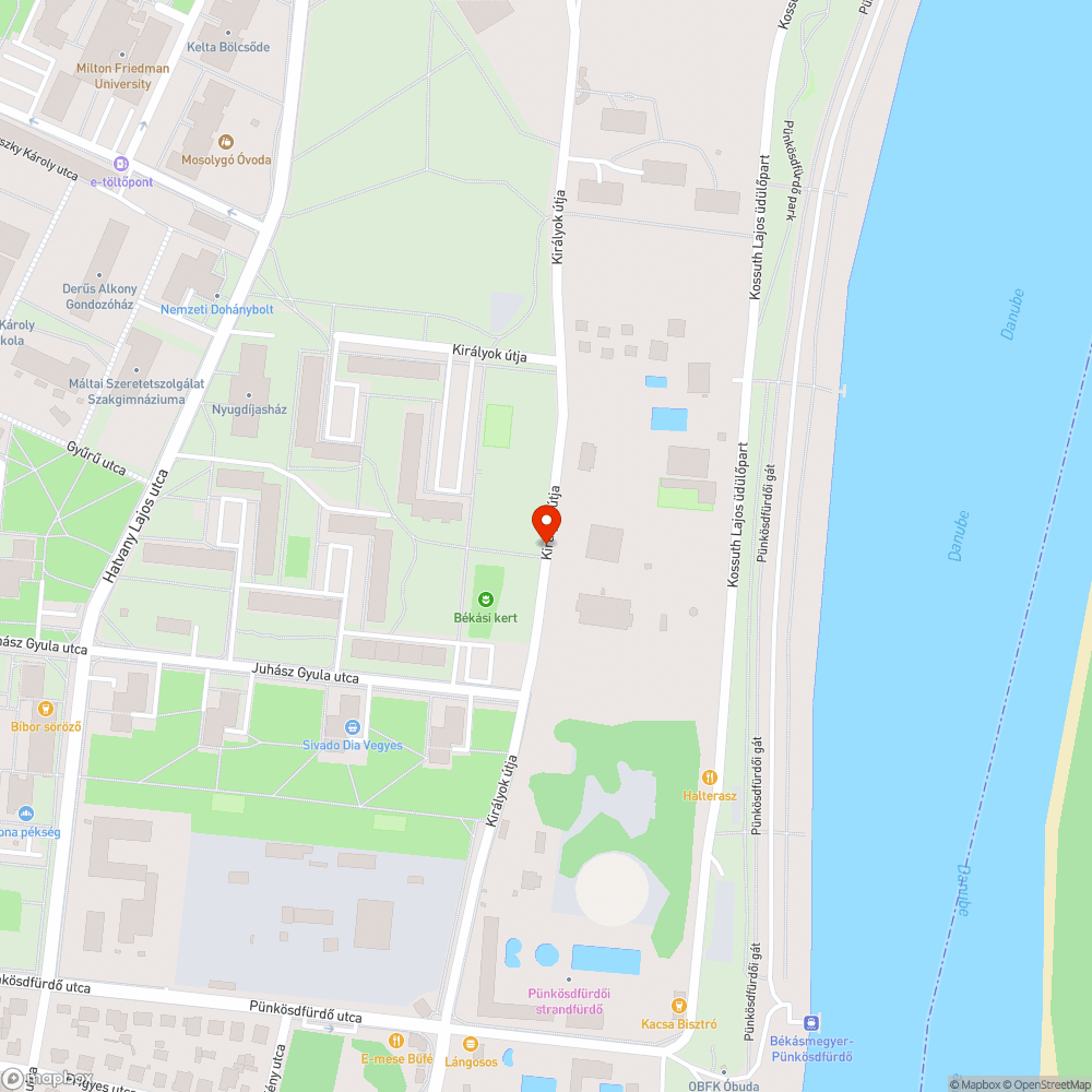 Kátyúk bejelentés helye