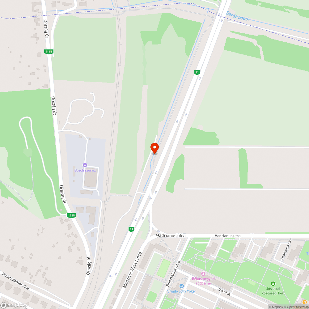 Elhagyott bevásárlókocsi bejelentés helye