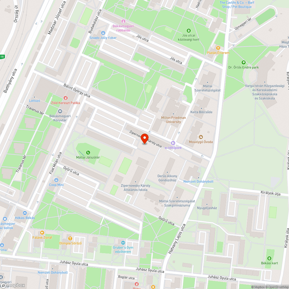 Széteső szemetes bejelentés helye