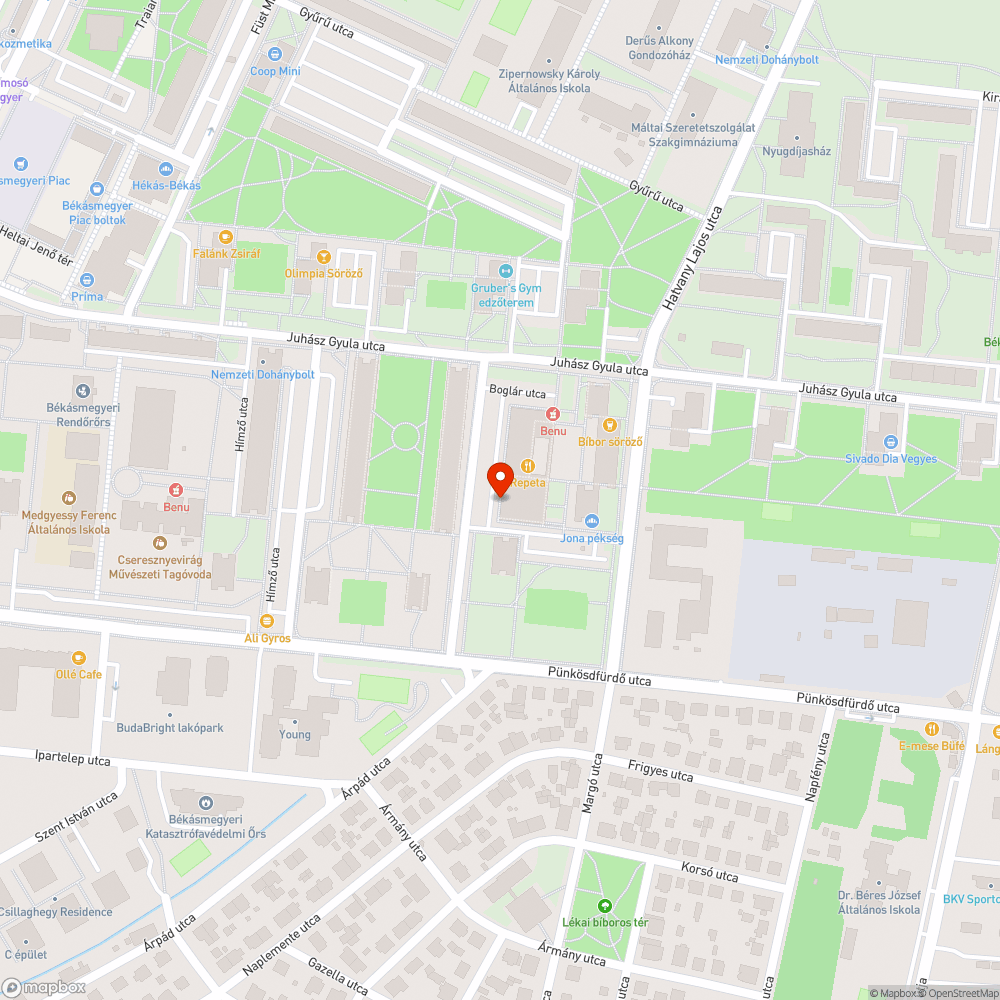 Betontömbök bejelentés helye