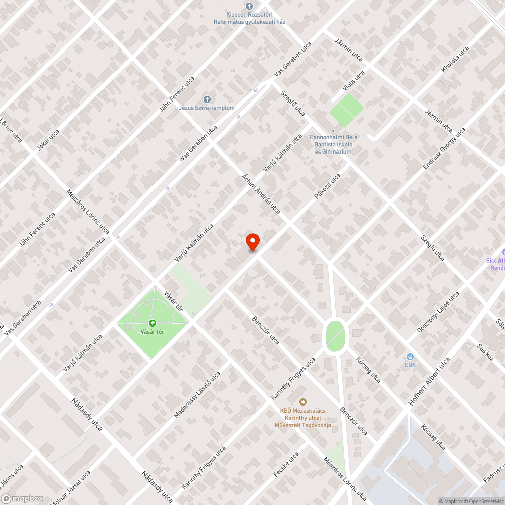 Kátyú bejelentés helye