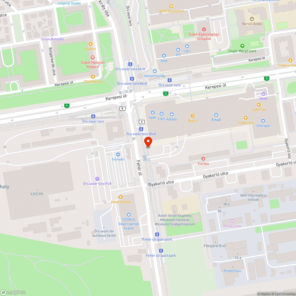 Zúzalékkő és szemét a növénykazettában. bejelentés helye