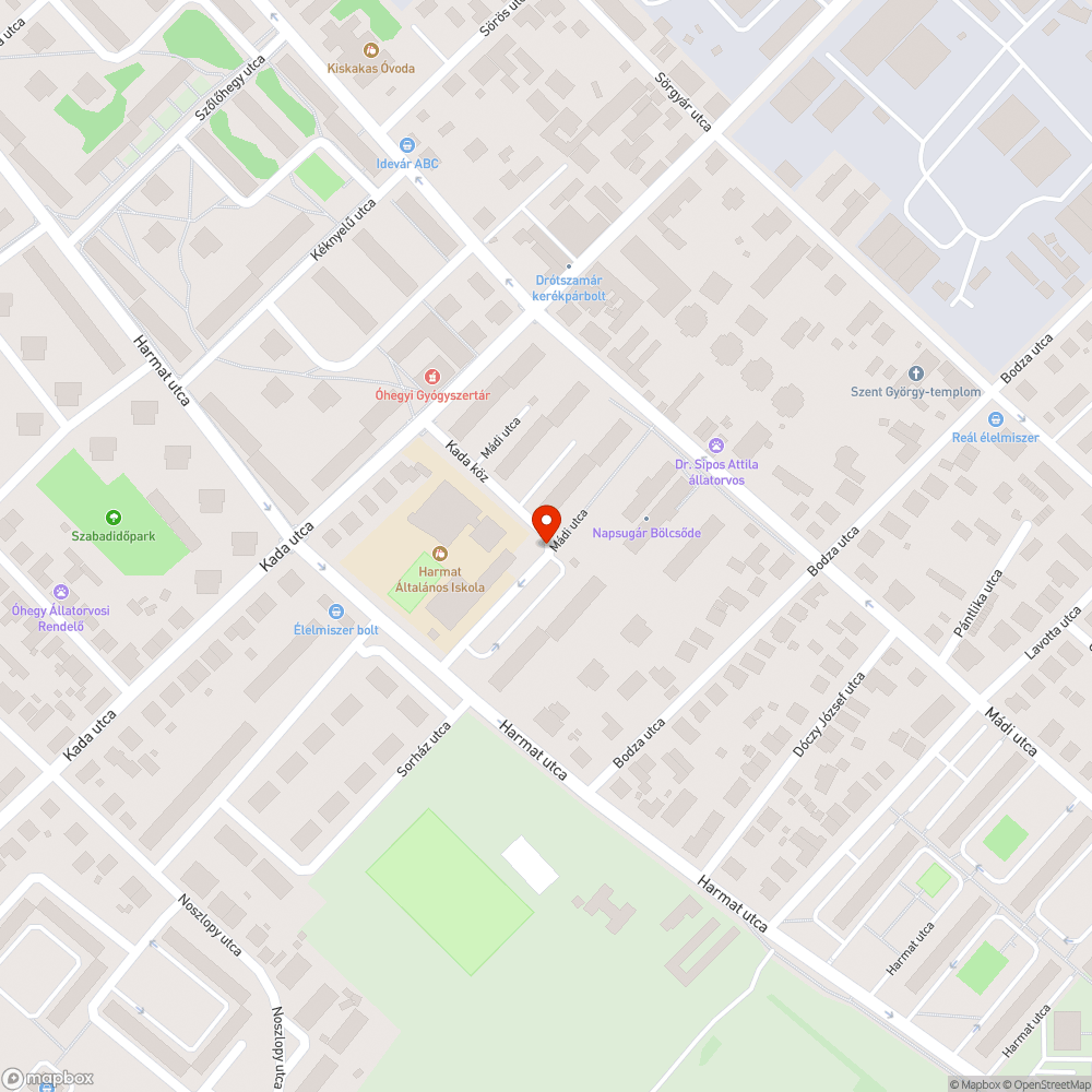 Kidöntött tábla bejelentés helye