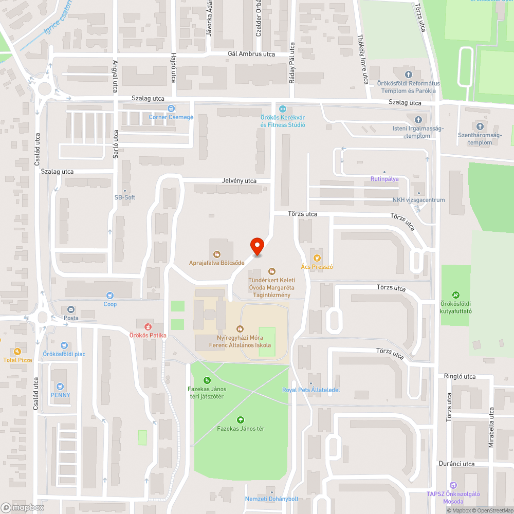 Kiégett izzó bejelentés helye