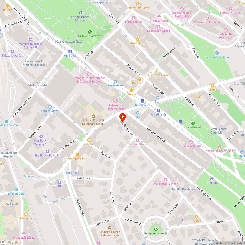 Mozgó aknafedél bejelentés helye