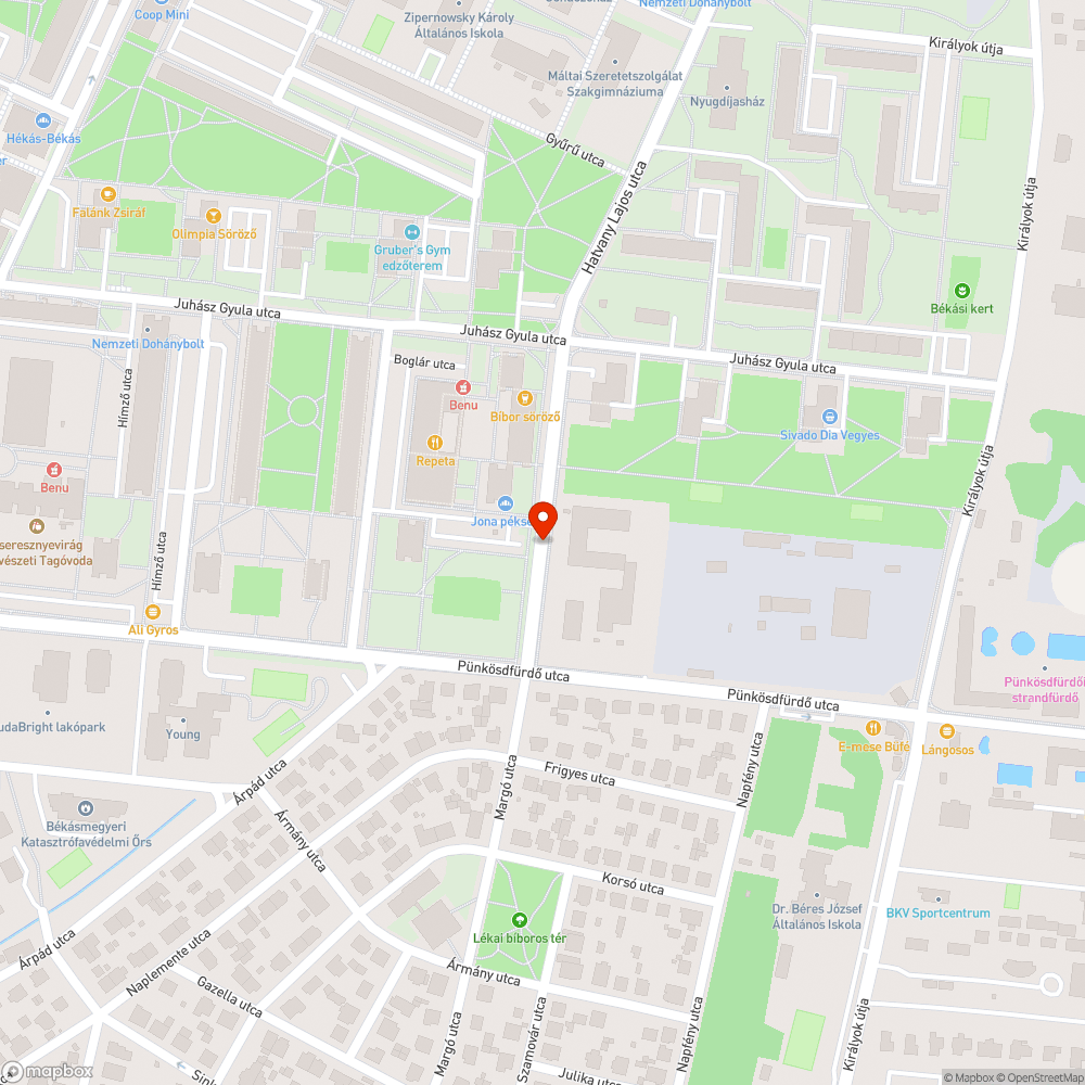 Megdőlt kuka bejelentés helye