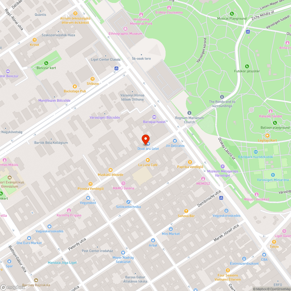 Elhagyott autó bejelentés helye