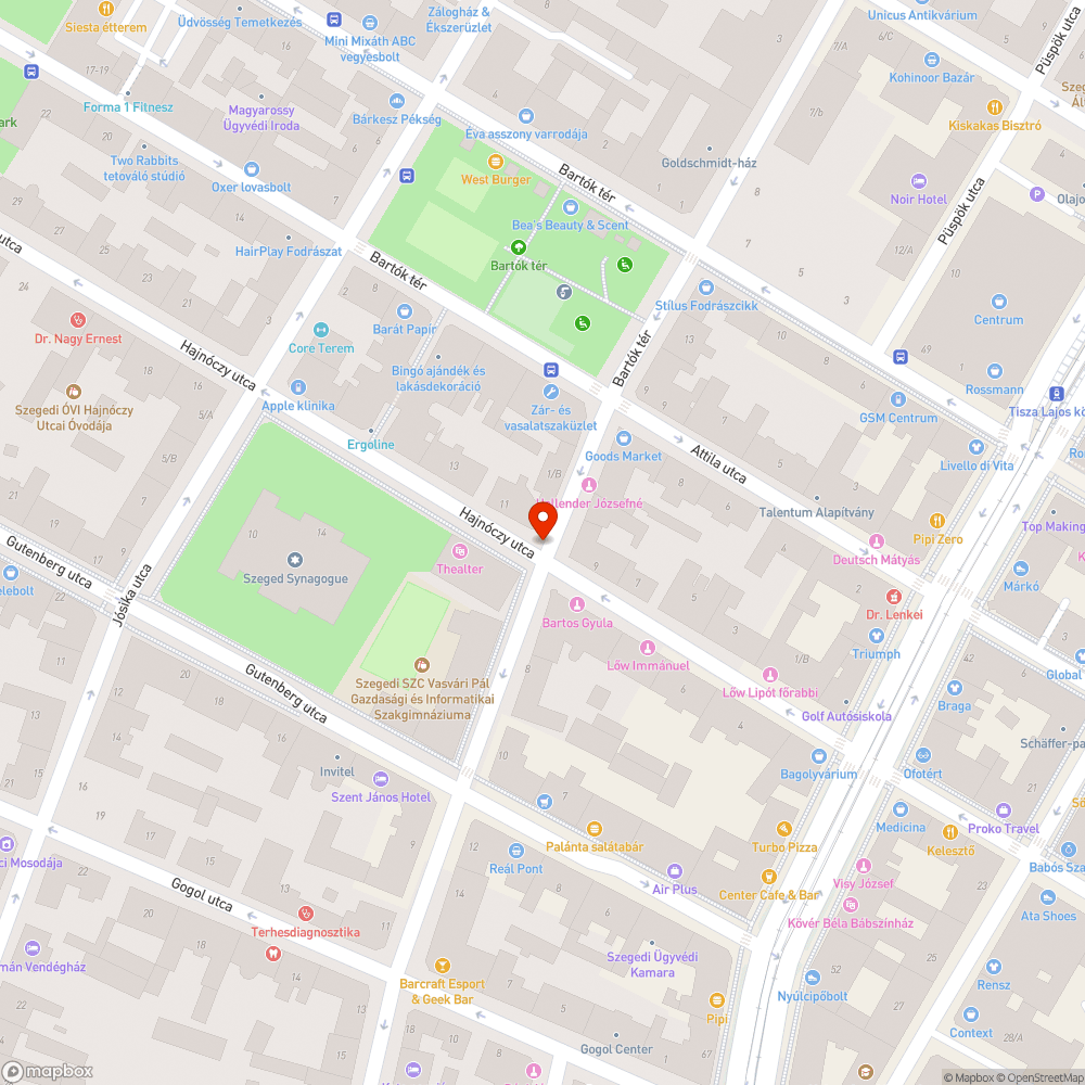 Elkopott veszélyes útszakaszt jelző felfestés bejelentés helye