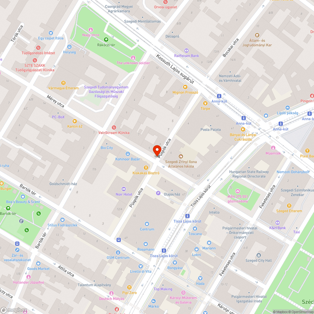 Elkopott veszélyes útszakaszt jelző felfestés bejelentés helye