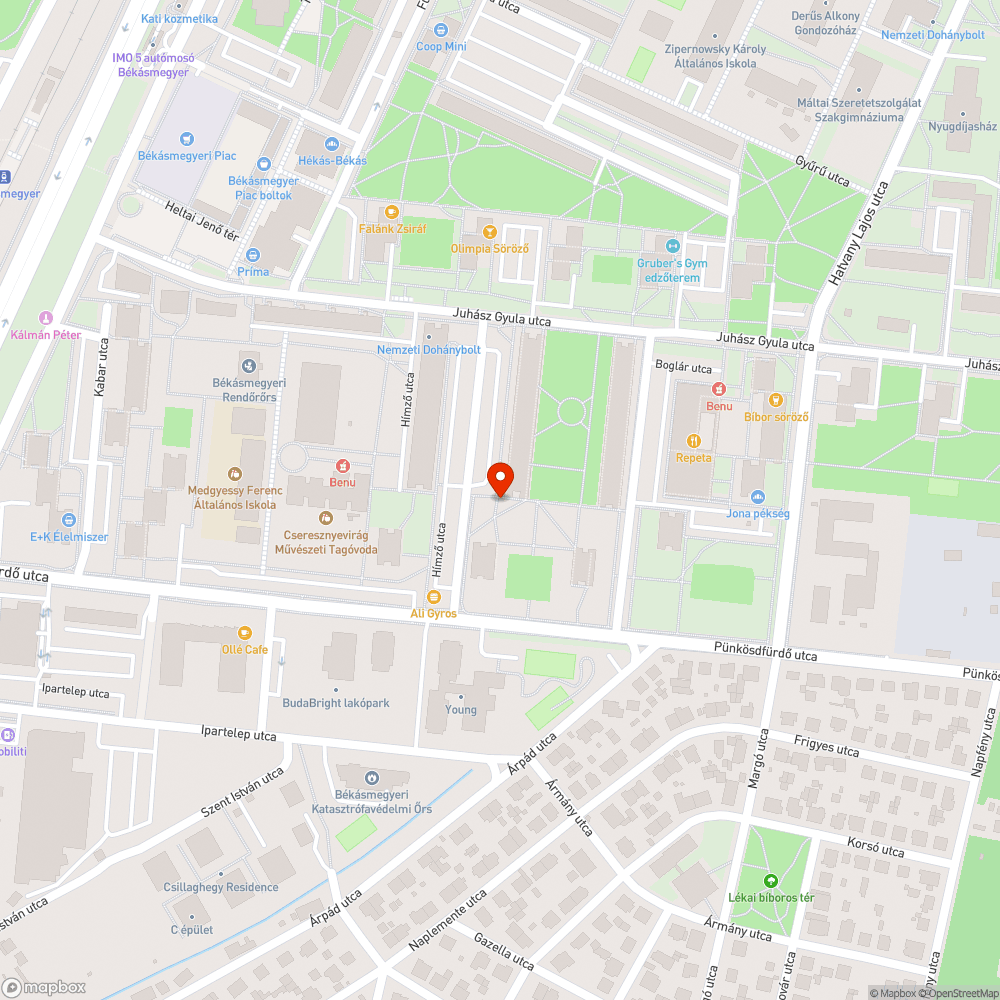 Szemét bejelentés helye