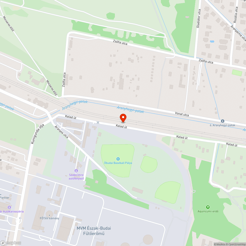 Szemét a Keled úton bejelentés helye