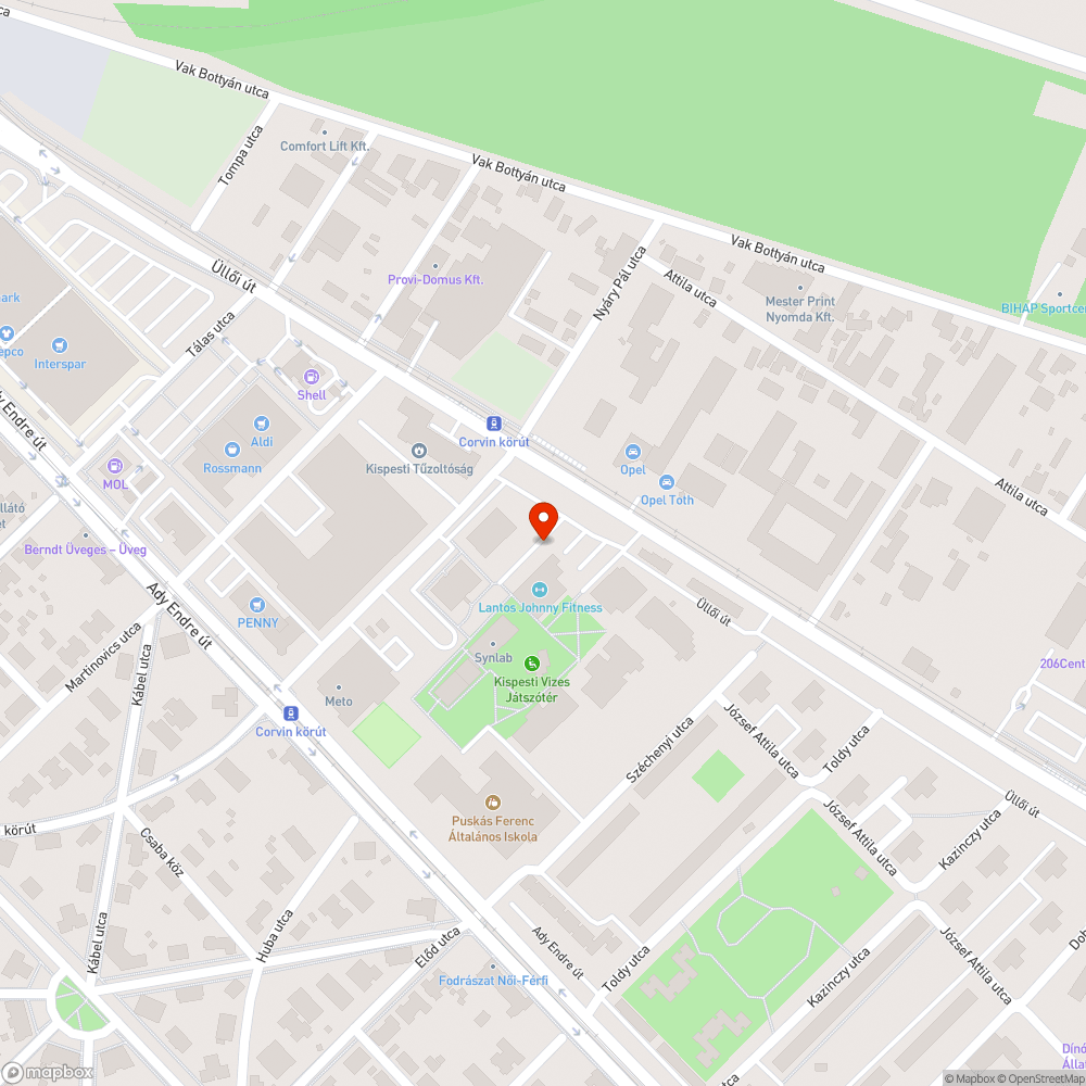 Romos járda bejelentés helye