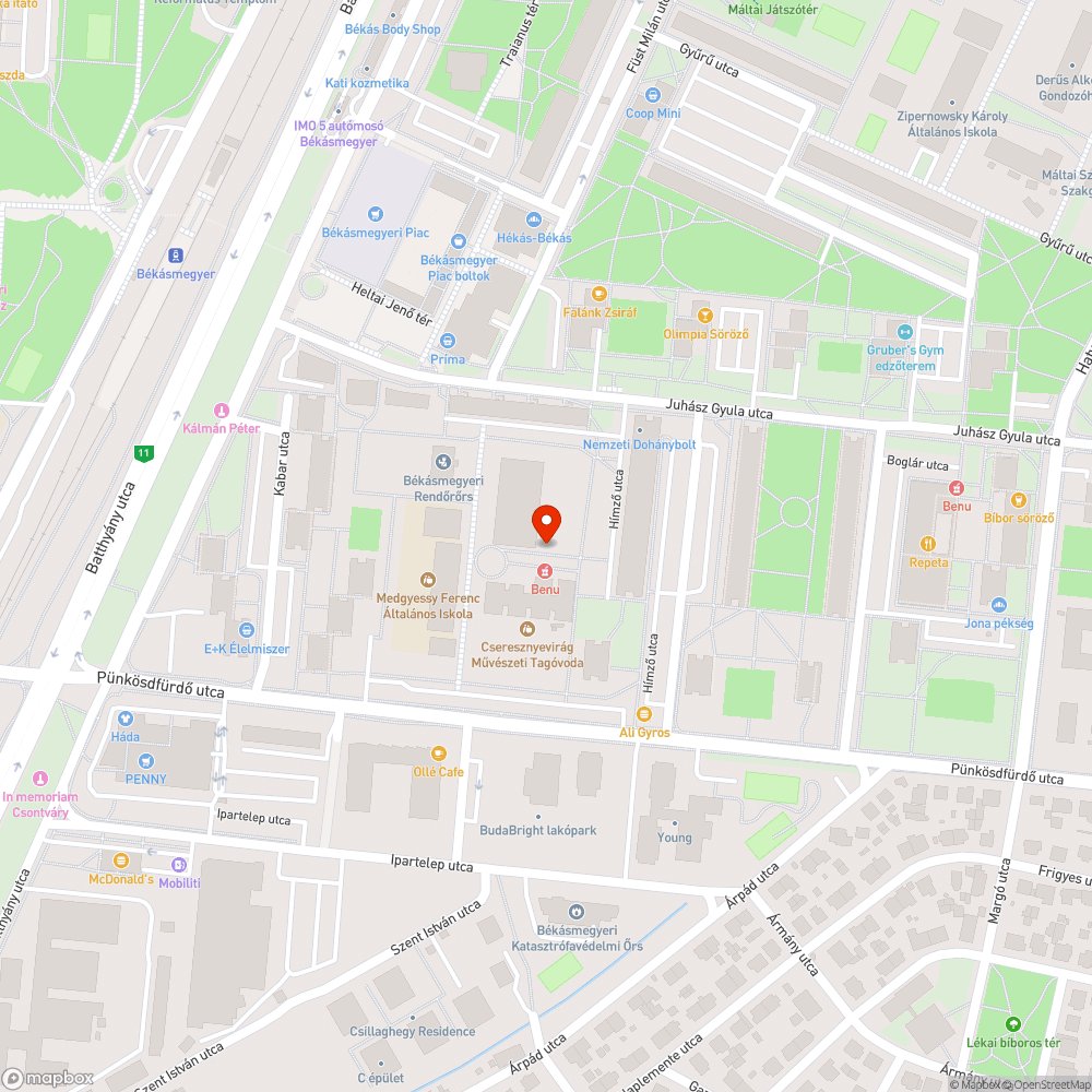 Megdőlt szemetes bejelentés helye