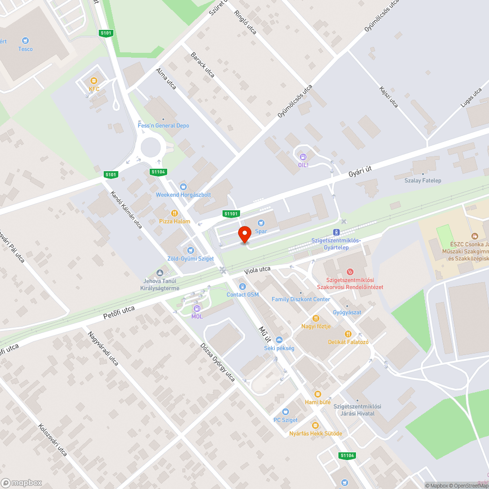 "Rokkant" pad bejelentés helye