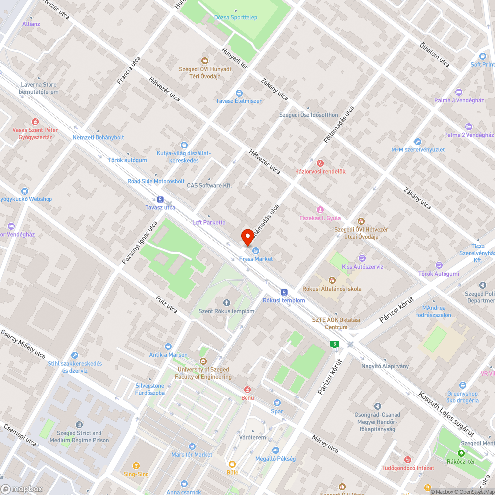 Megsérült, megdőlt táblaoszlop bejelentés helye