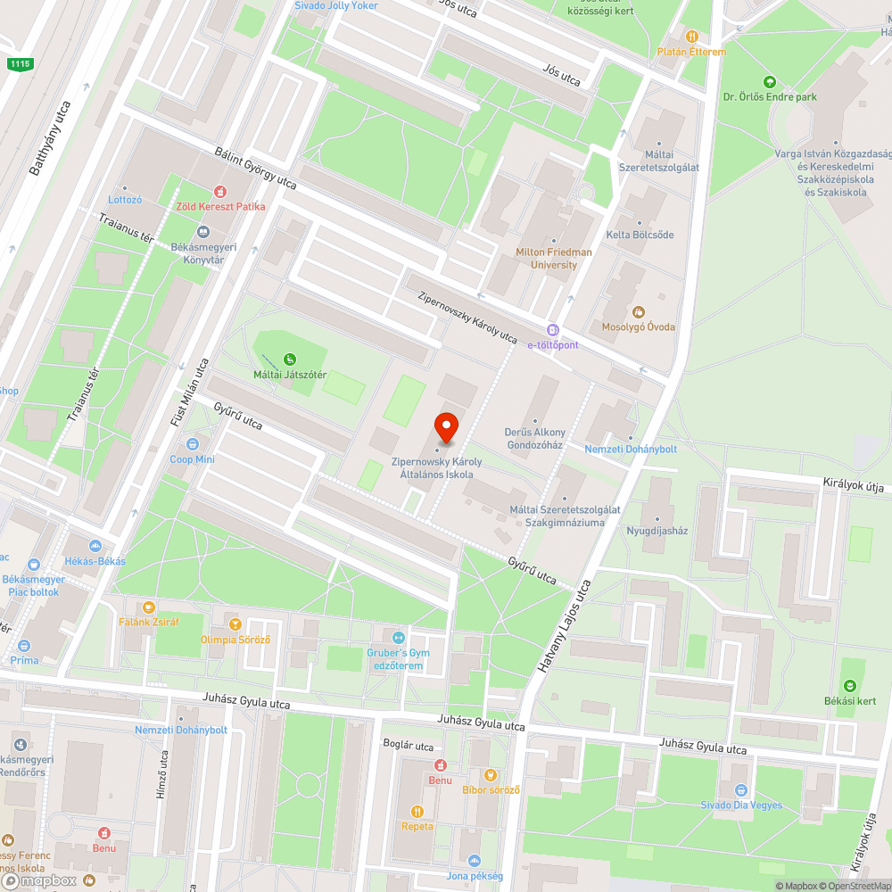 Kiégett lámpa bejelentés helye