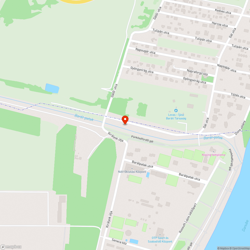 Szemetes kiszáradt patak bejelentés helye