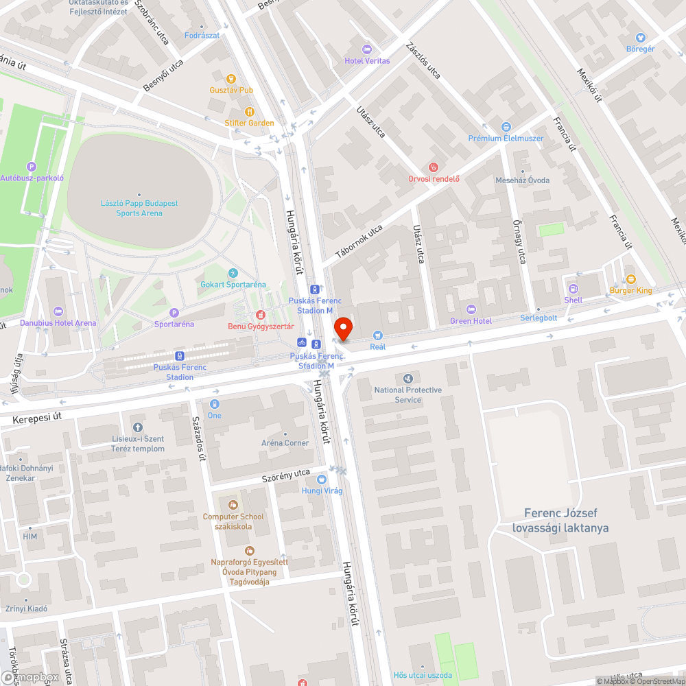 Kopott zebra bejelentés helye