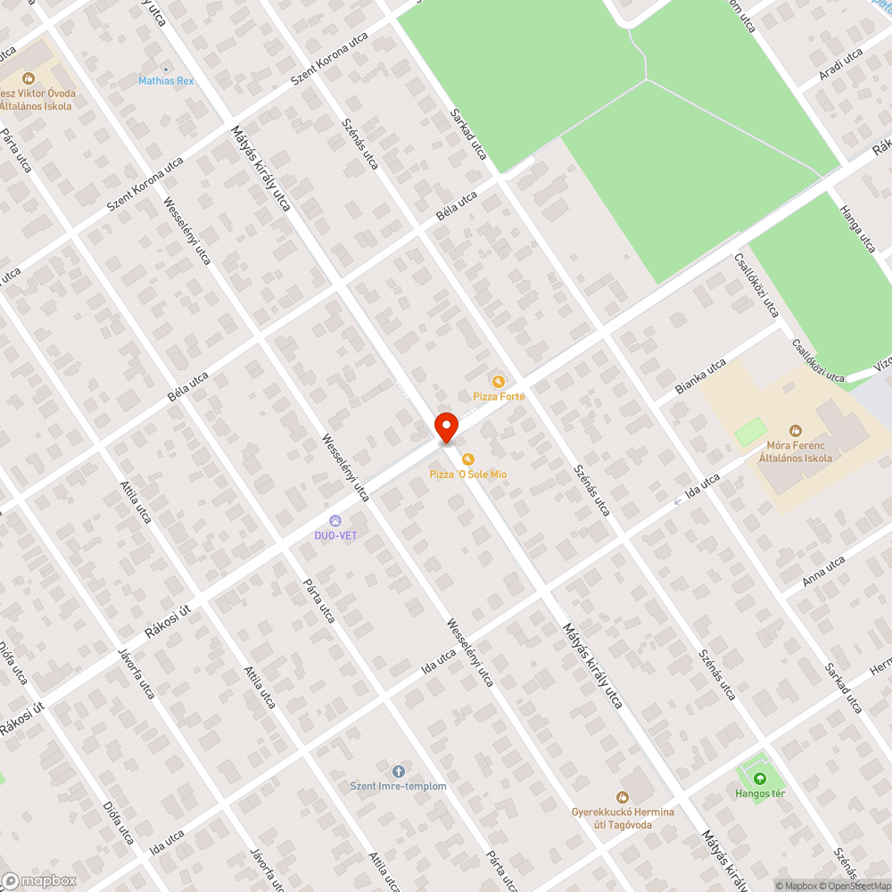 Hiányzó fényterelő bejelentés helye