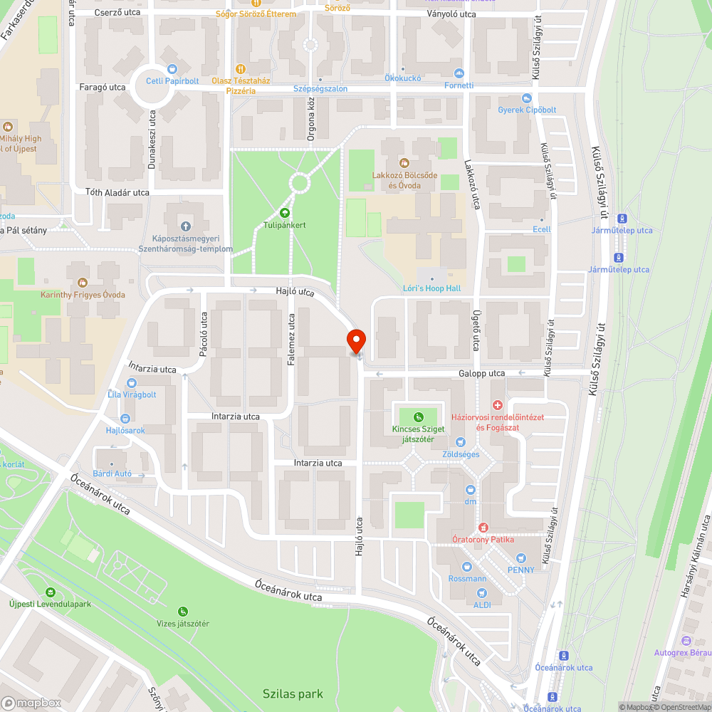 Elhagyott Matiz bejelentés helye