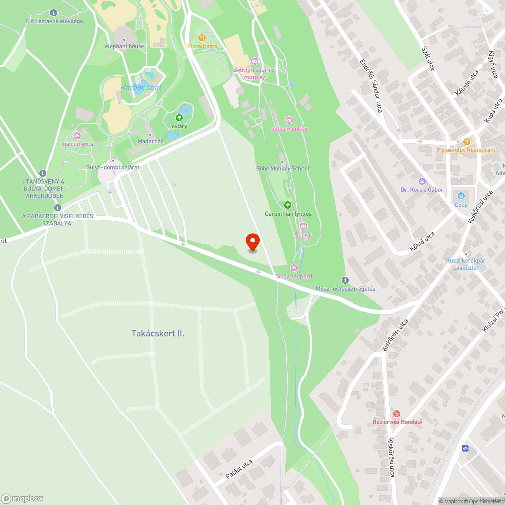 Szemét a parkban bejelentés helye