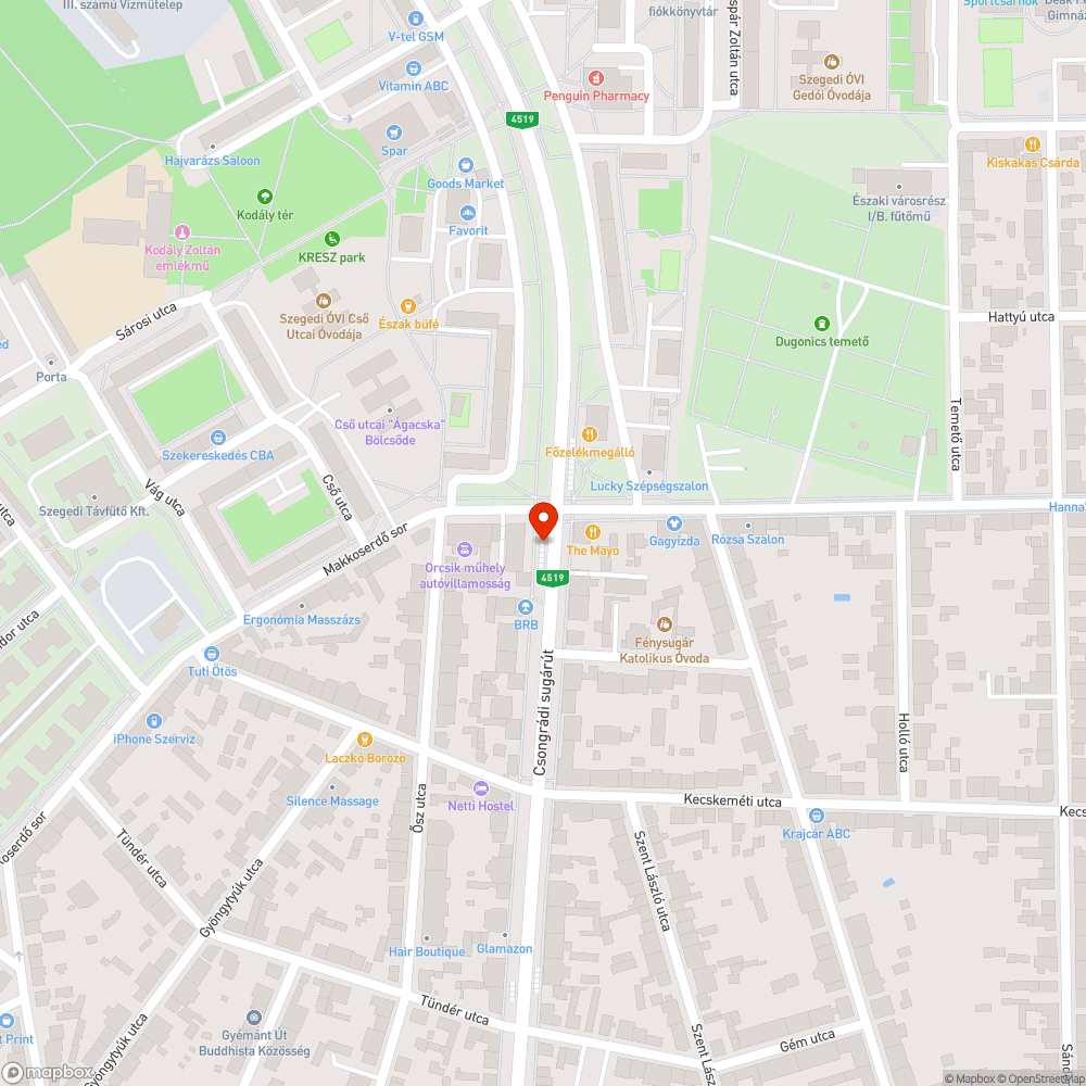 Kidőlt poller bejelentés helye