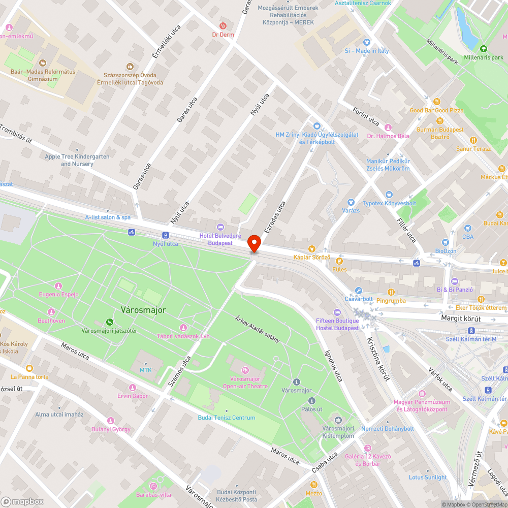 Nyomógombok bejelentés helye