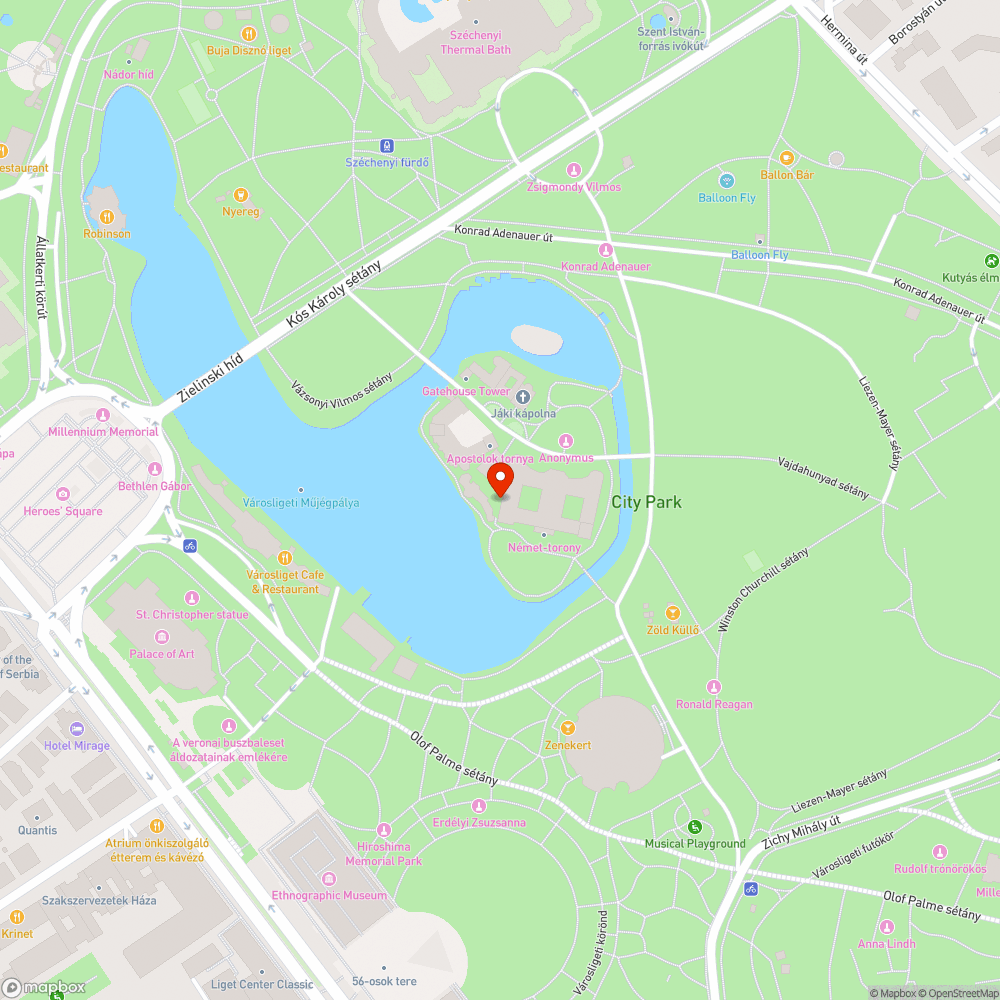 kidőlt lámpa a városligetben bejelentés helye