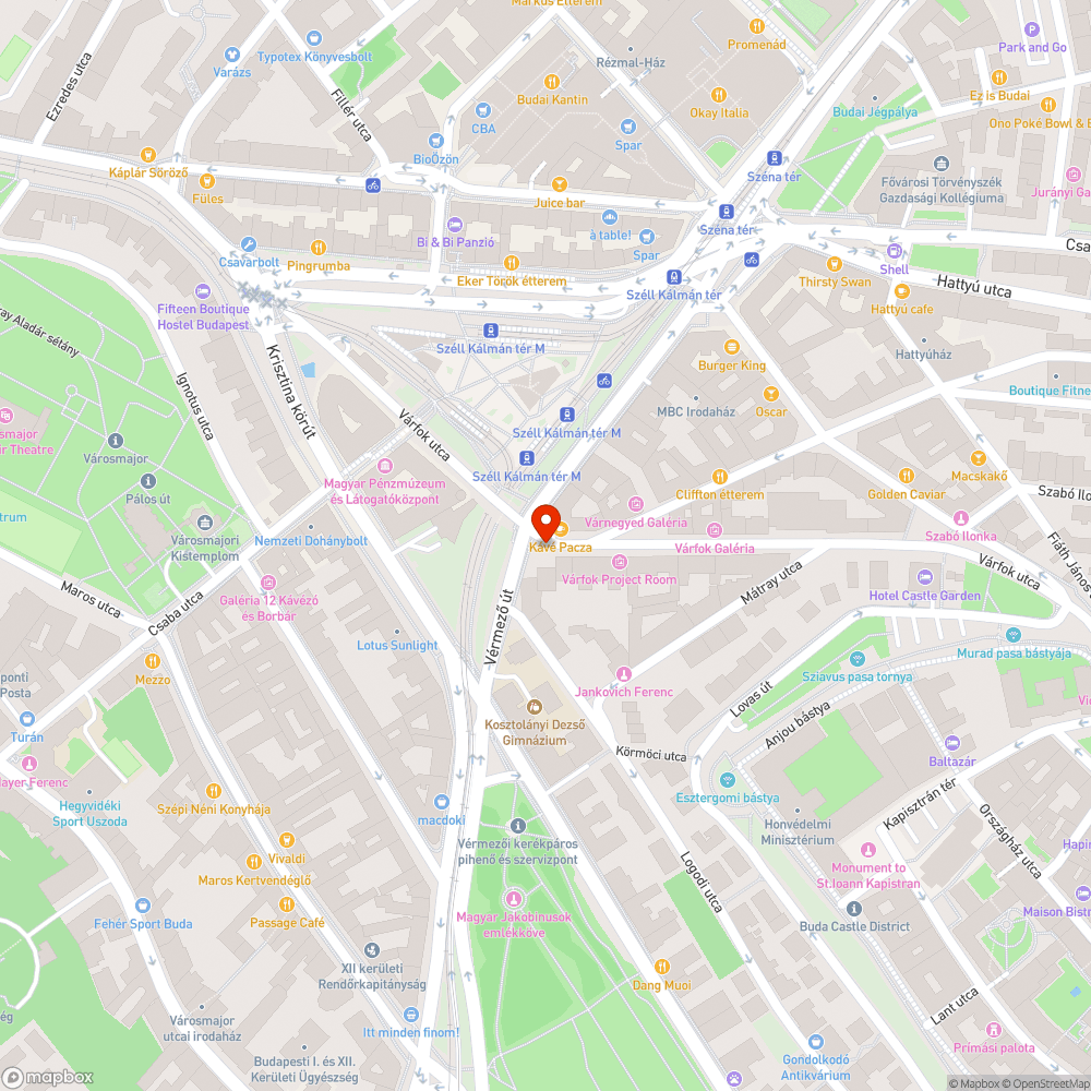 Beszakadt járdafedél bejelentés helye