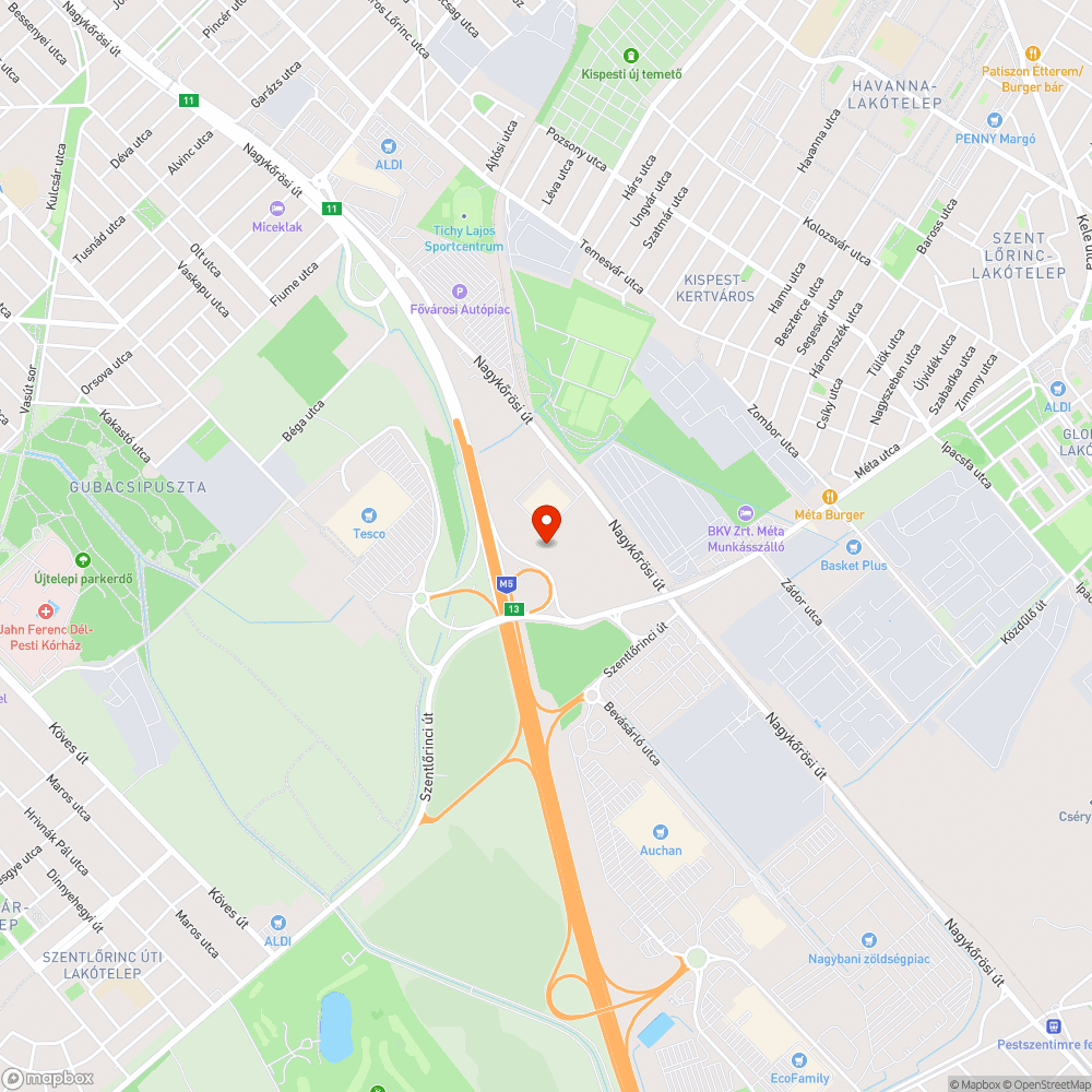 Egy kamionnyi szemét az M5 autópálya felhajtója mellett bejelentés helye