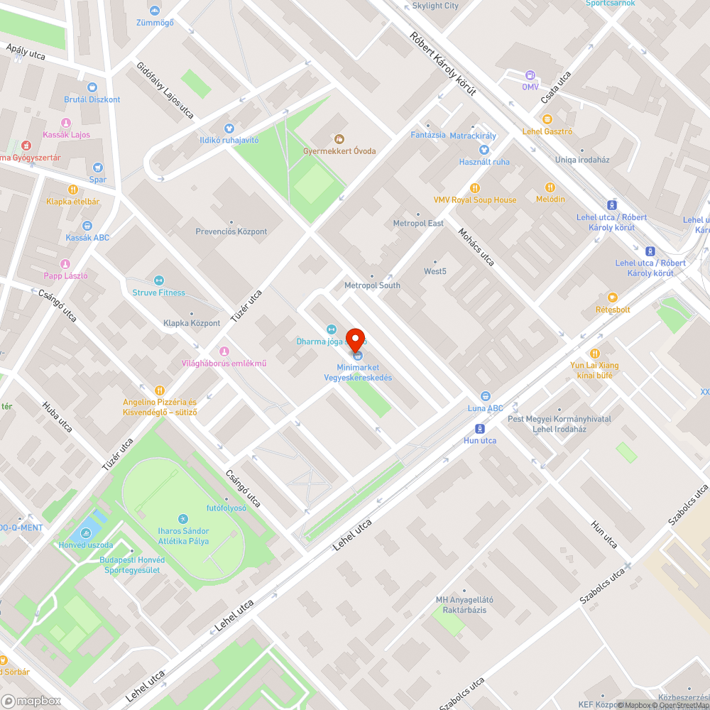 Olajfolt bejelentés helye