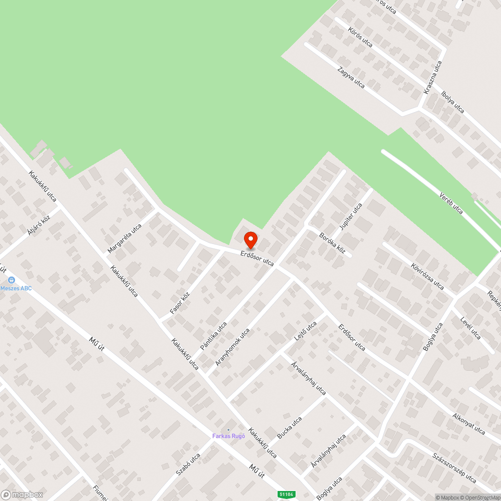 Kátyú az úton bejelentés helye