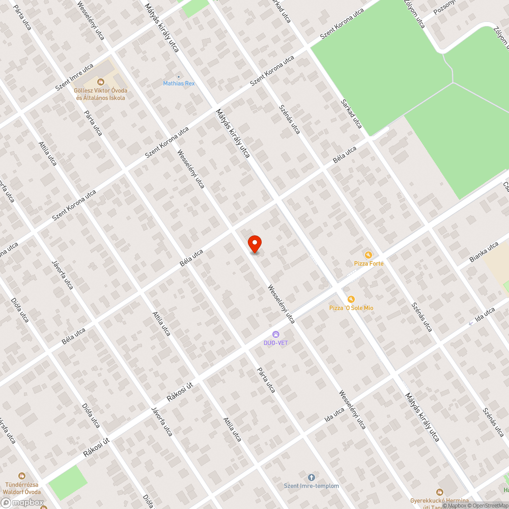 Megsüllyedt útburkolat bejelentés helye