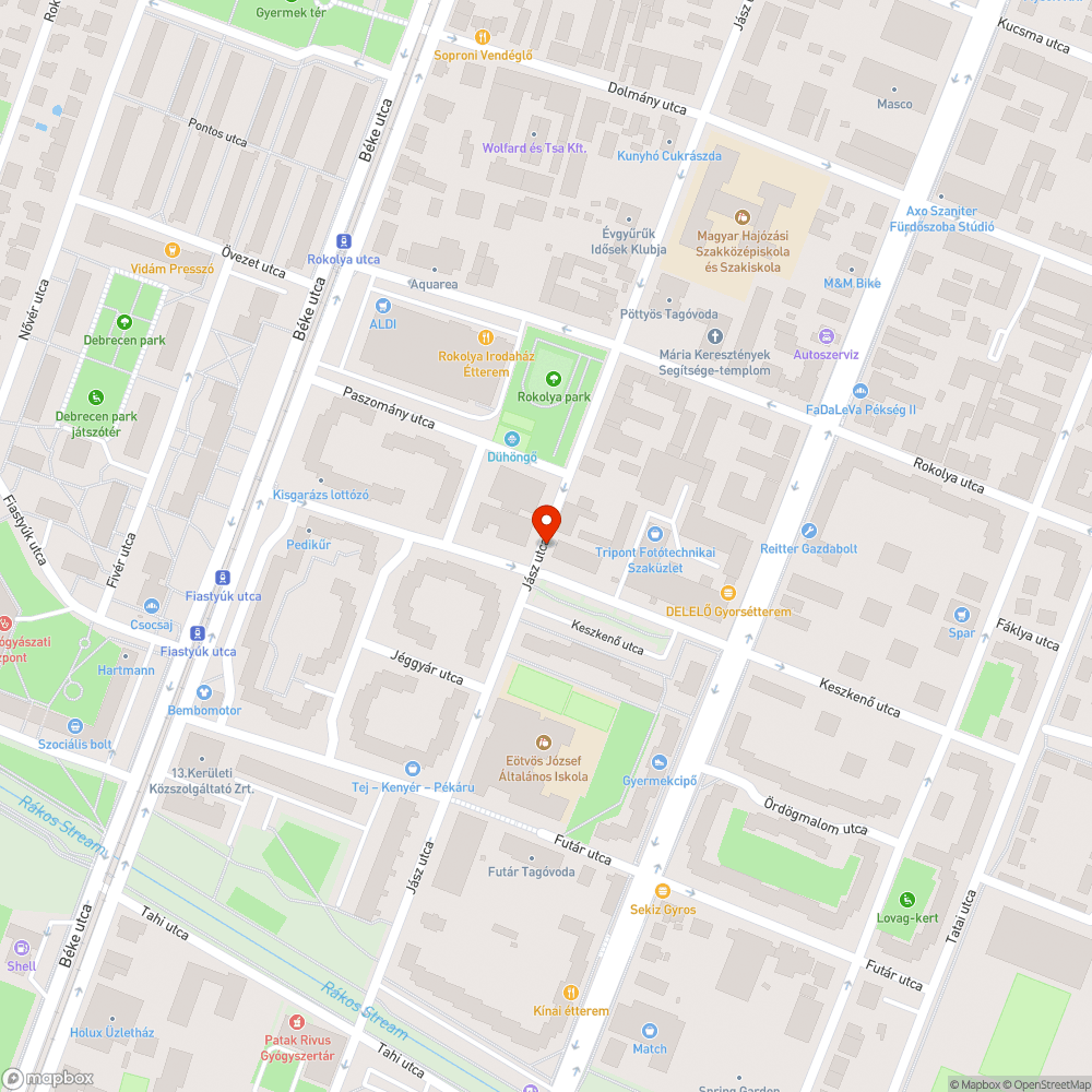 Szemét a fa tetején bejelentés helye