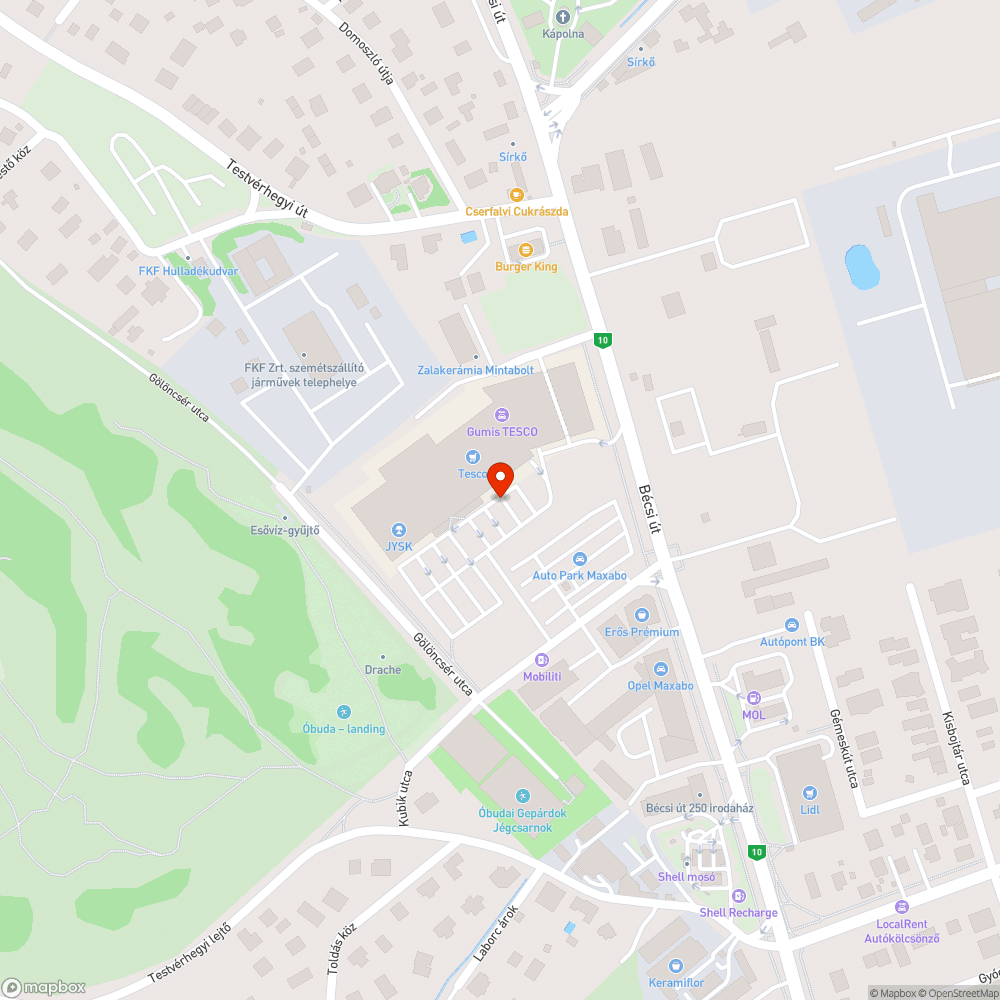 Kiégett lámpák bejelentés helye