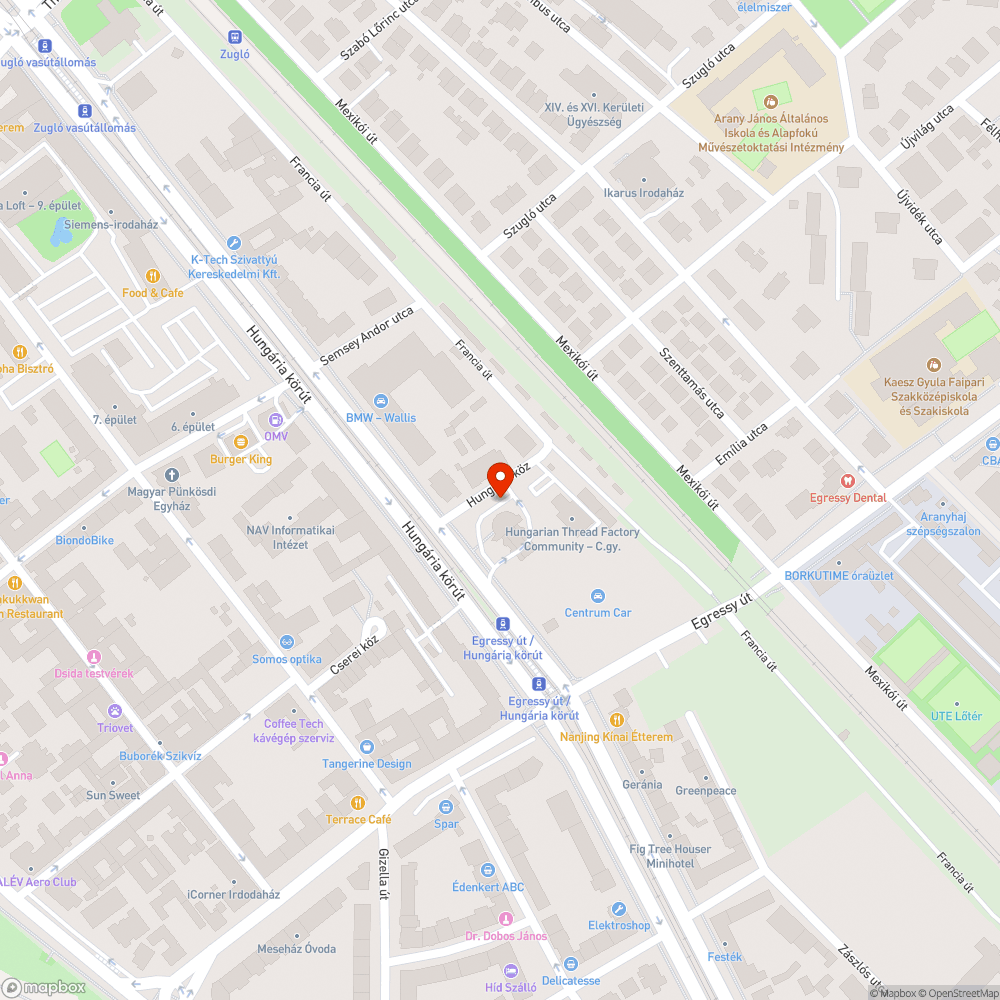 Elhagyott balesetes Twingo bejelentés helye