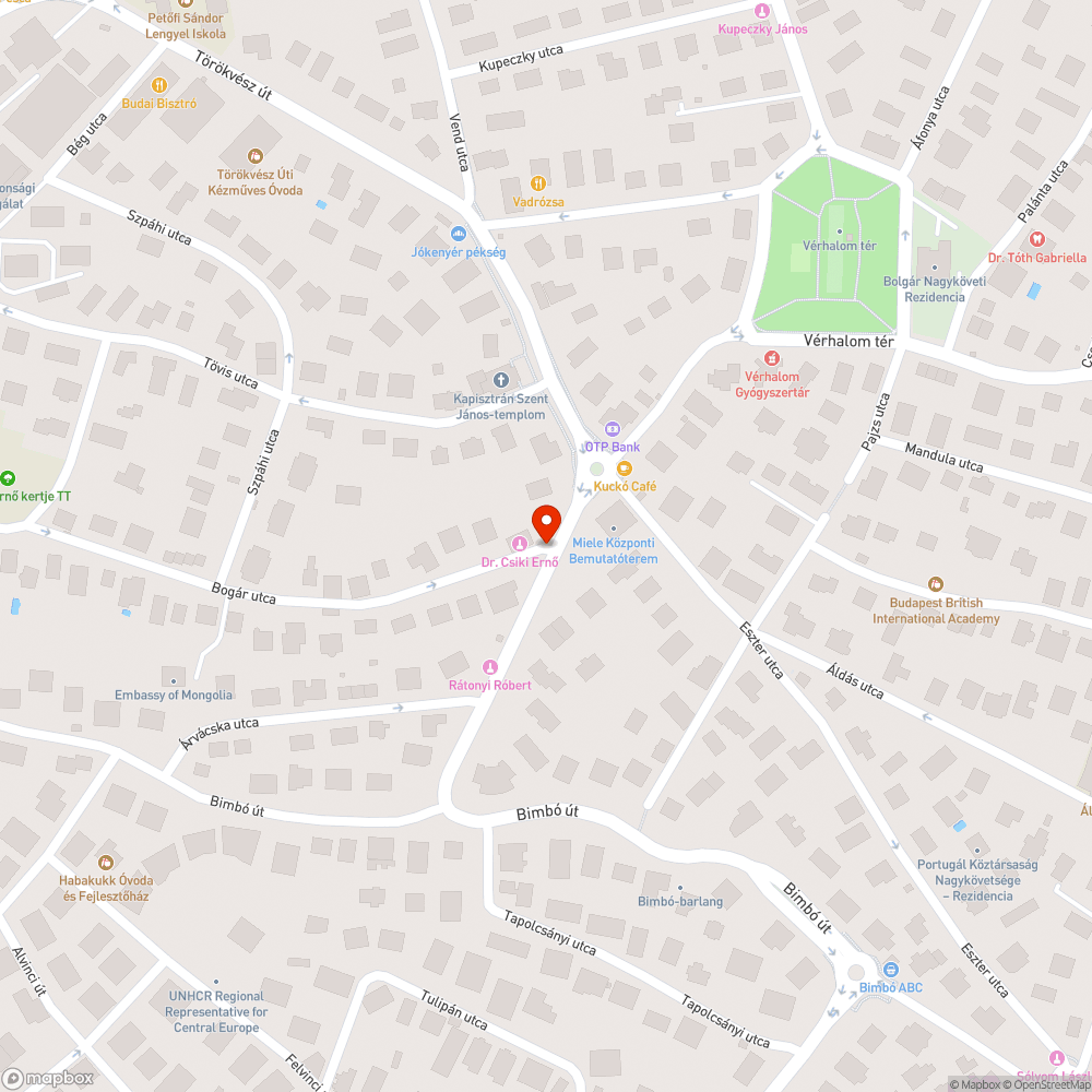 Elhagyott autó bejelentés helye