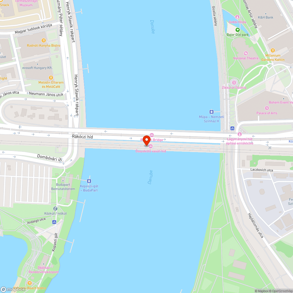 Déli összekötő vasúti-híd festése bejelentés helye