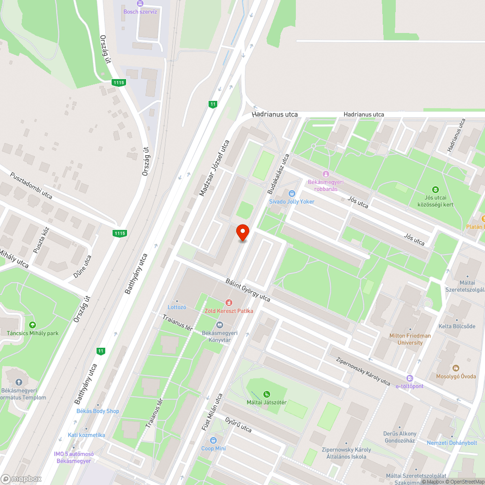 Eldugult lefolyó bejelentés helye