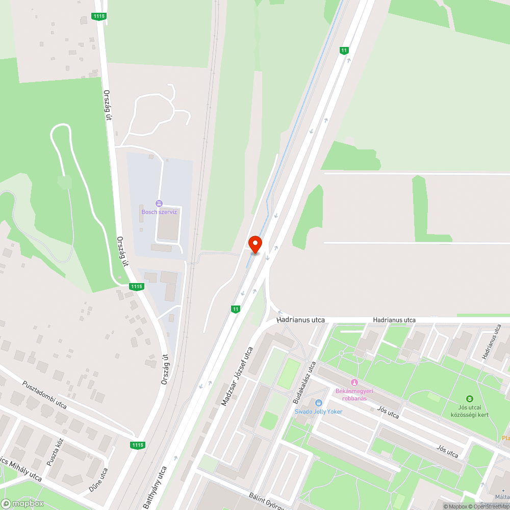 Korlát szétesett bejelentés helye