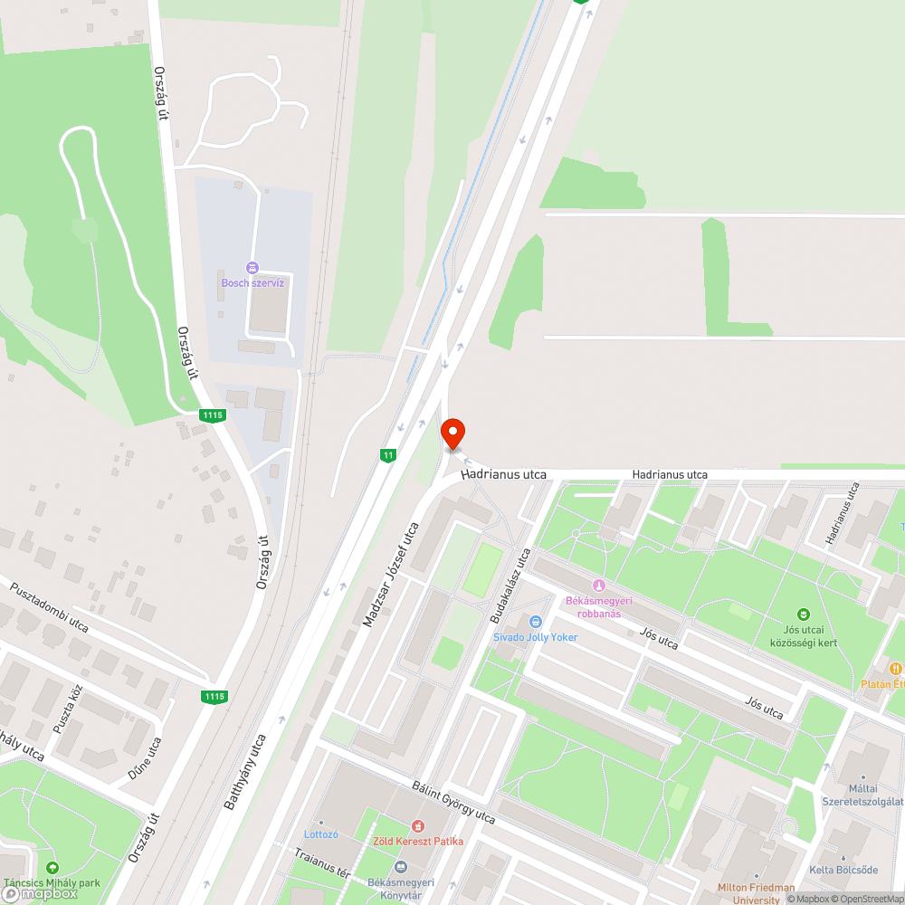 Se zebra se akadálymentes átkelés bejelentés helye