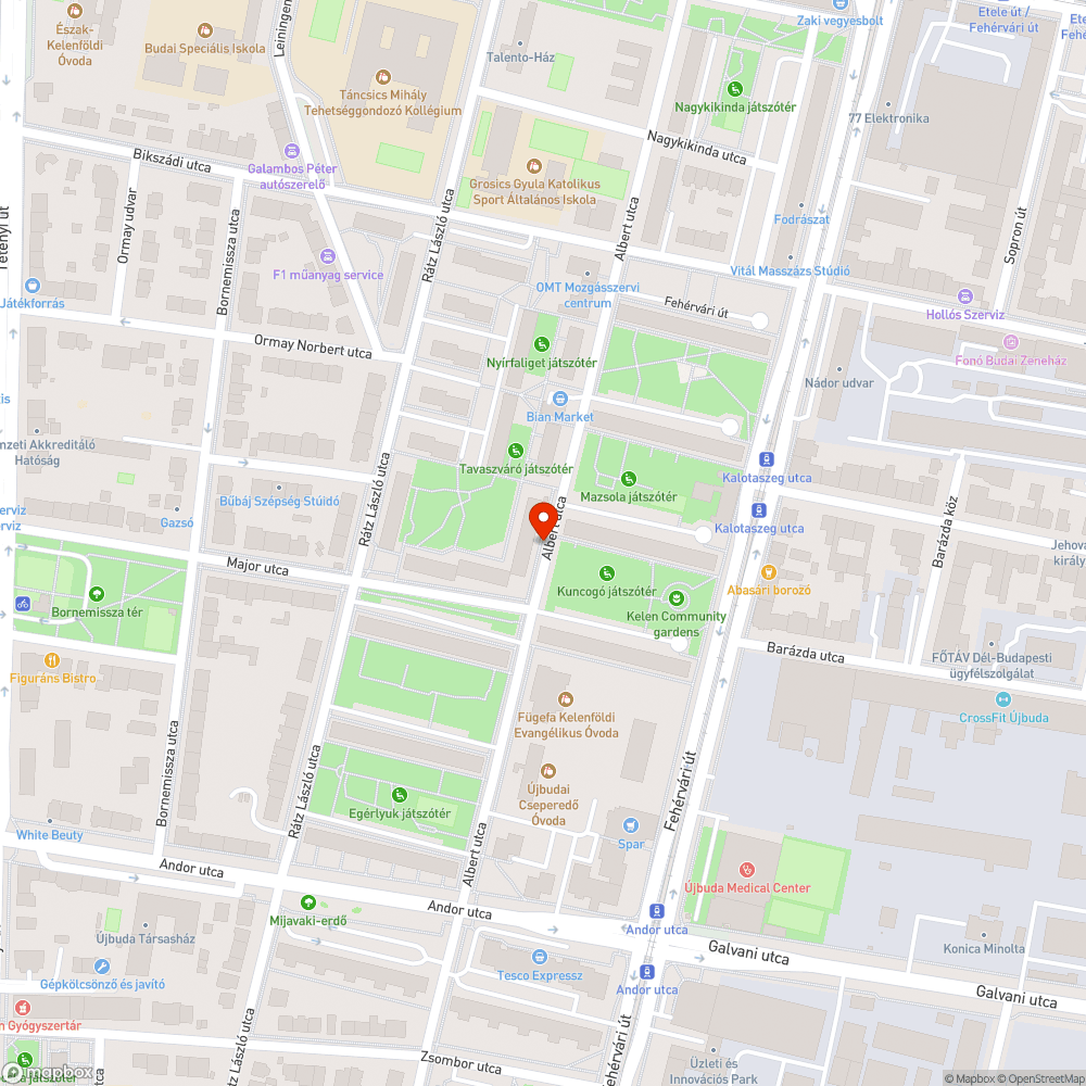 Feltöredezett, hiányos rámpa az Albert utcában bejelentés helye