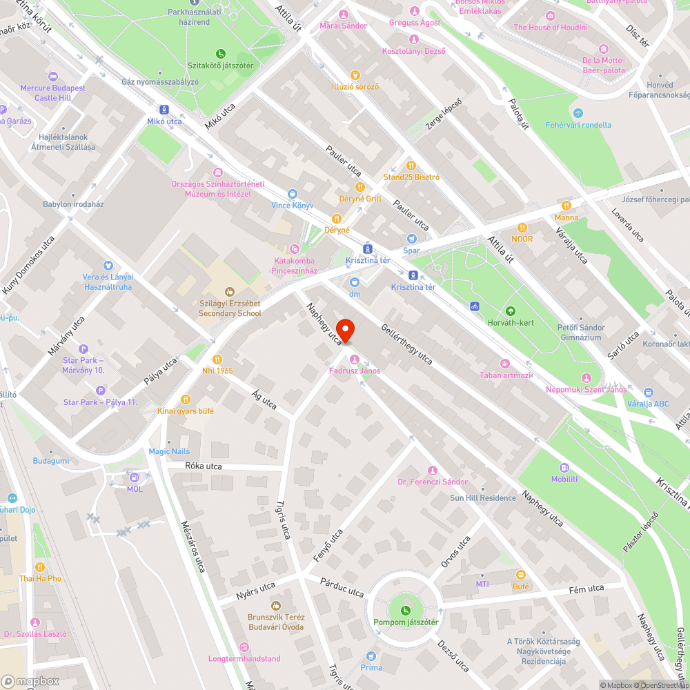 Graffiti T-com szekrényen - Naphegy u bejelentés helye