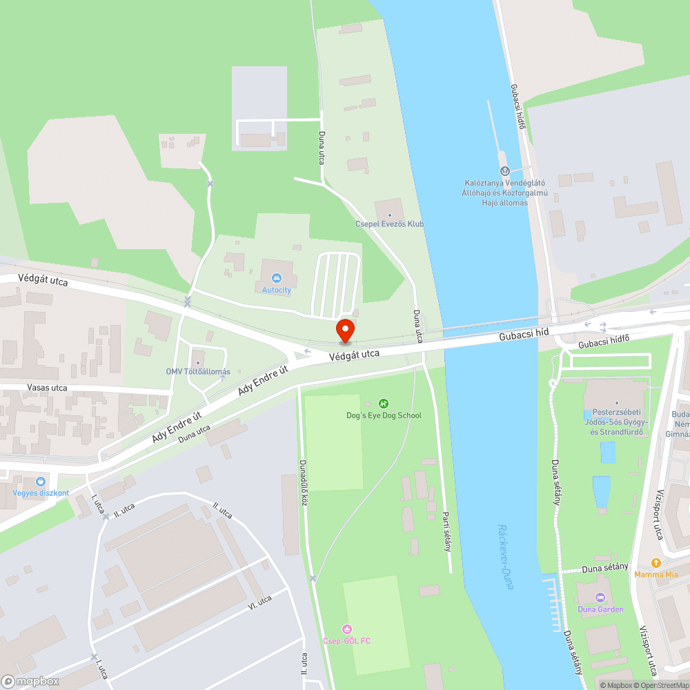 Beszakadt aknatető bejelentés helye