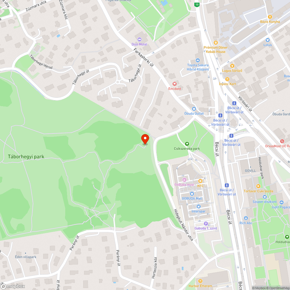 Szemétlerakat az erdőben bejelentés helye