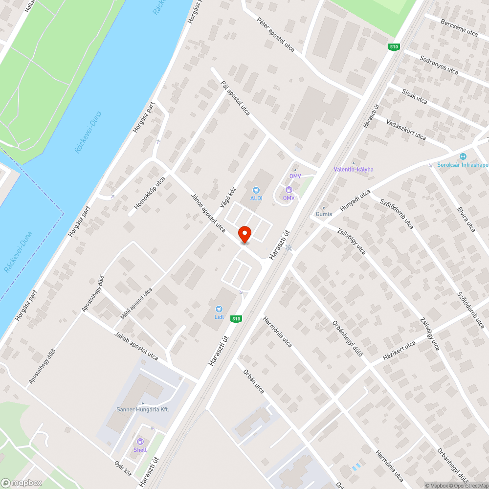 Elmozdult vízelvezető fedél - ALDI, Soroksár bejelentés helye